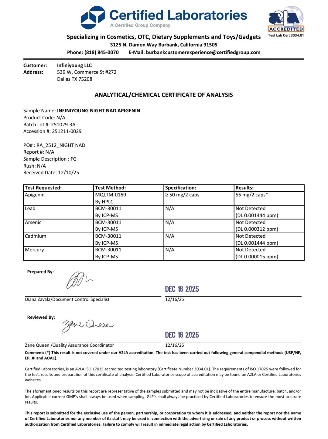 INFINI YOUNG NIGHT NAD